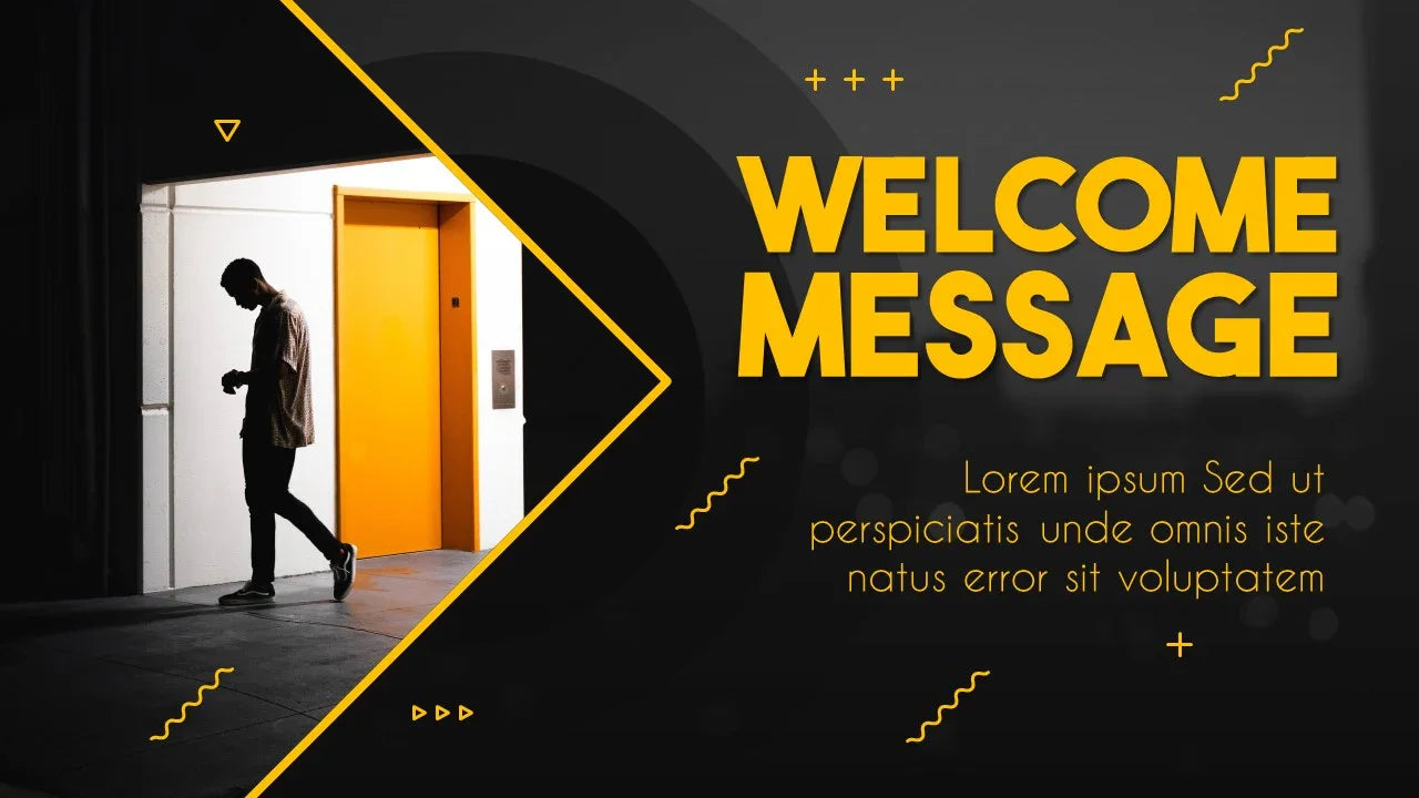 PowerPoint Template - BLACK YELLOW - Digiloop Store