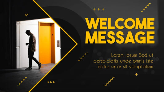 PowerPoint Template - BLACK YELLOW - Digiloop Store