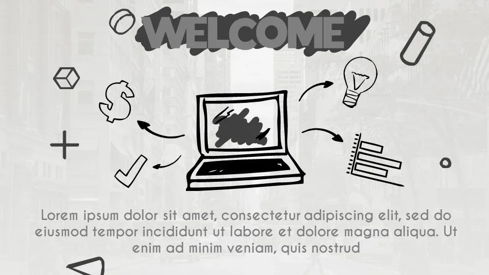 PowerPoint Template - DOODLE II - Digiloop Store