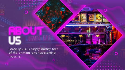 PowerPoint Template - NEON I - Digiloop Store