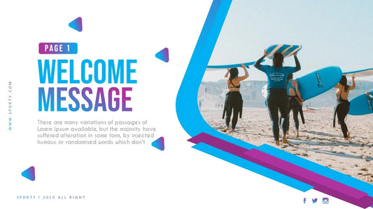 PowerPoint Template - SPORTY - Digiloop Store