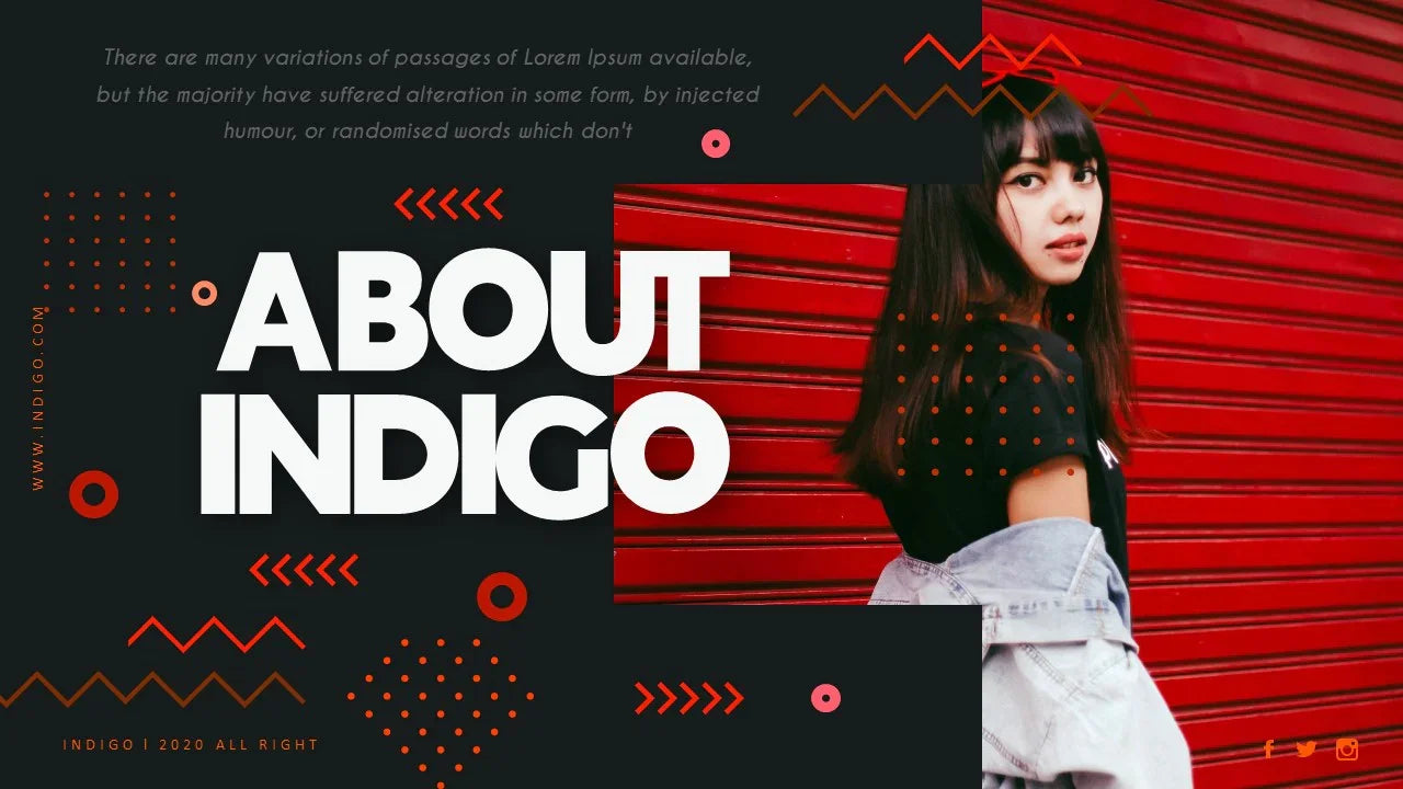 PowerPoint Template - INDIGO - Digiloop Store