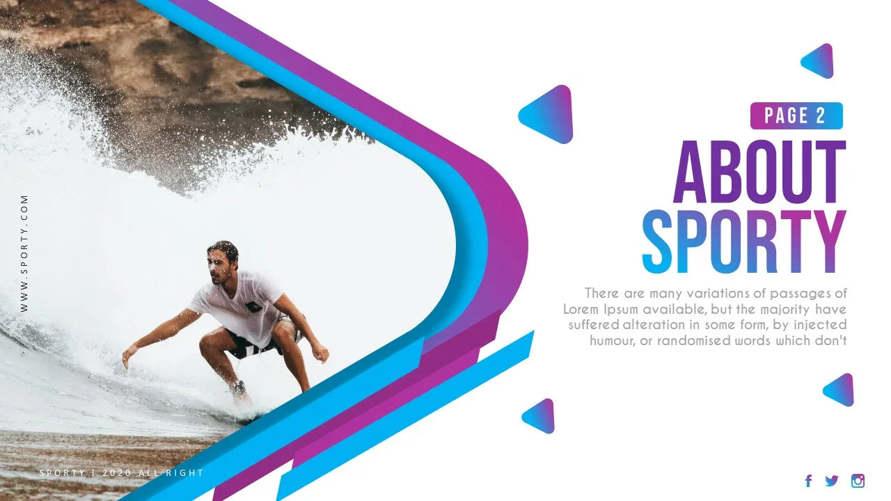 PowerPoint Template - SPORTY - Digiloop Store