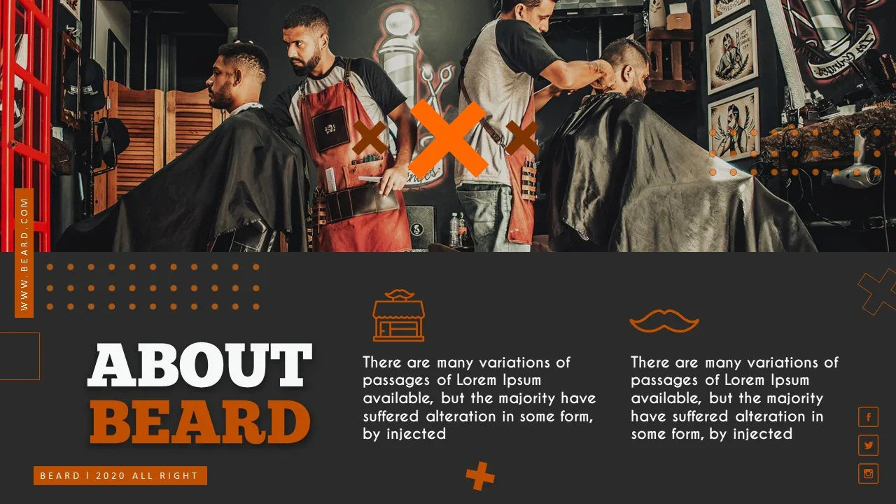 PowerPoint Template - BEARD - Digiloop Store
