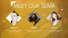 PowerPoint Template - GOLD - Digiloop Store