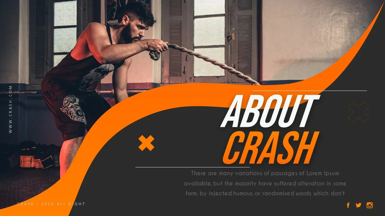 PowerPoint Template - CRASH - Digiloop Store