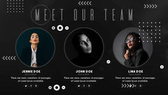 PowerPoint Template - BLACK CIRCLE - Digiloop Store
