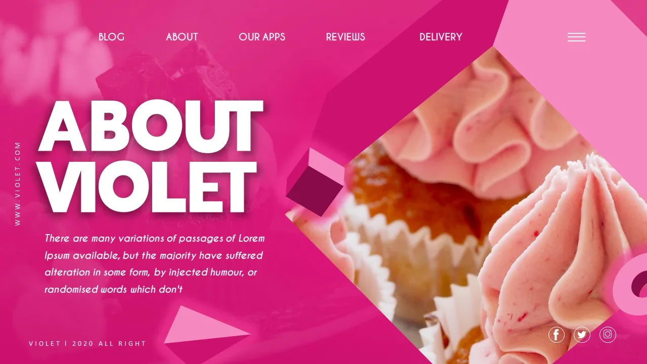 PowerPoint Template - VIOLET - Digiloop Store