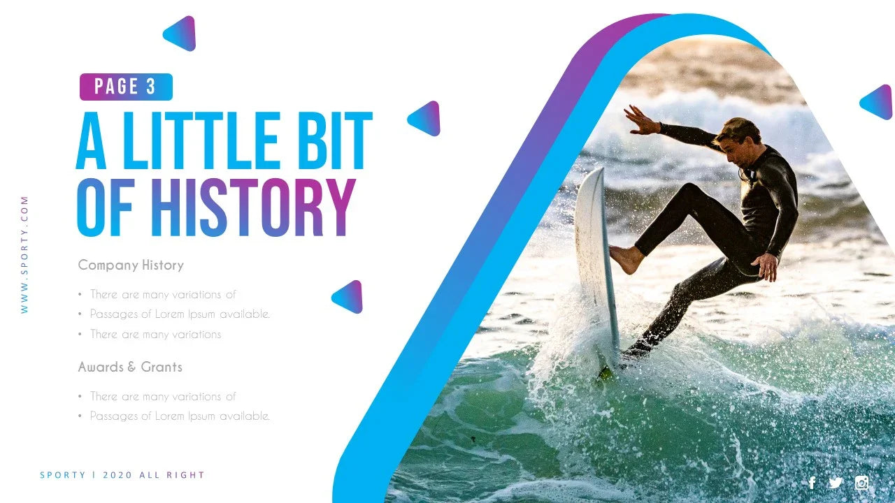 PowerPoint Template - SPORTY - Digiloop Store