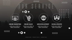 PowerPoint Template - BLACK CIRCLE - Digiloop Store