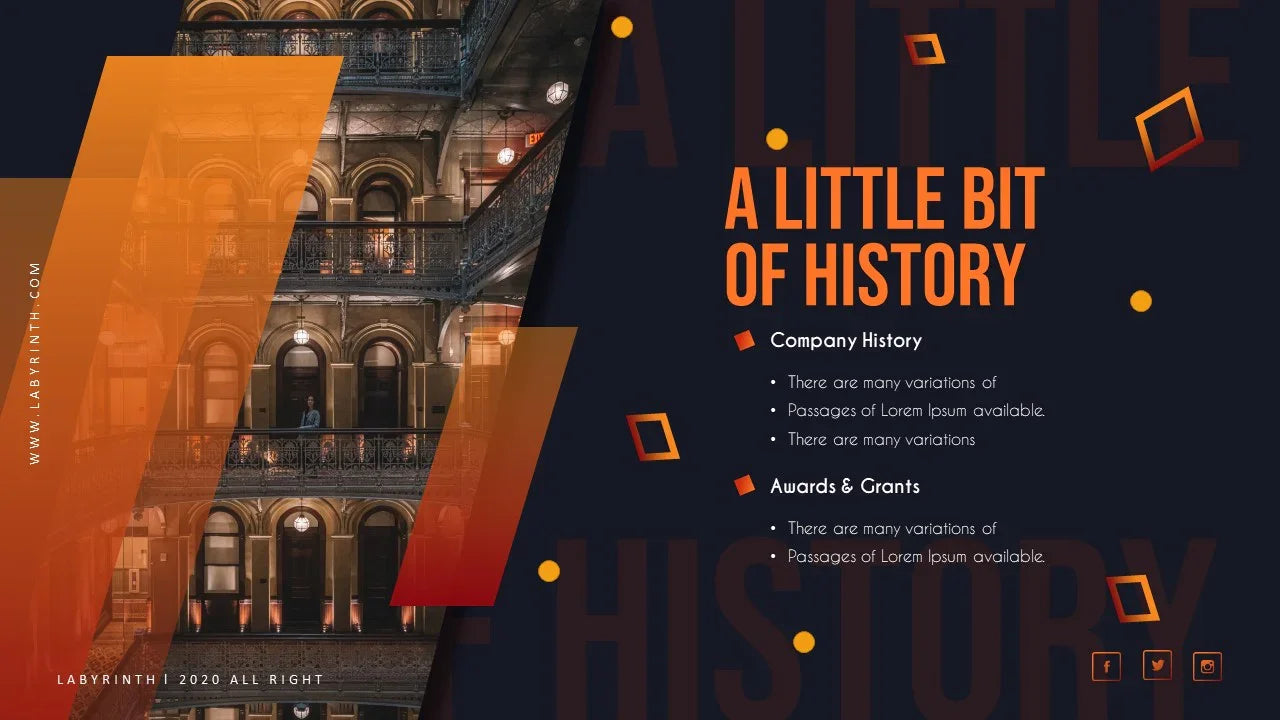 PowerPoint Template - LABYRINTH - Digiloop Store