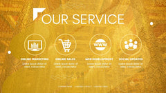 PowerPoint Template - GOLD - Digiloop Store