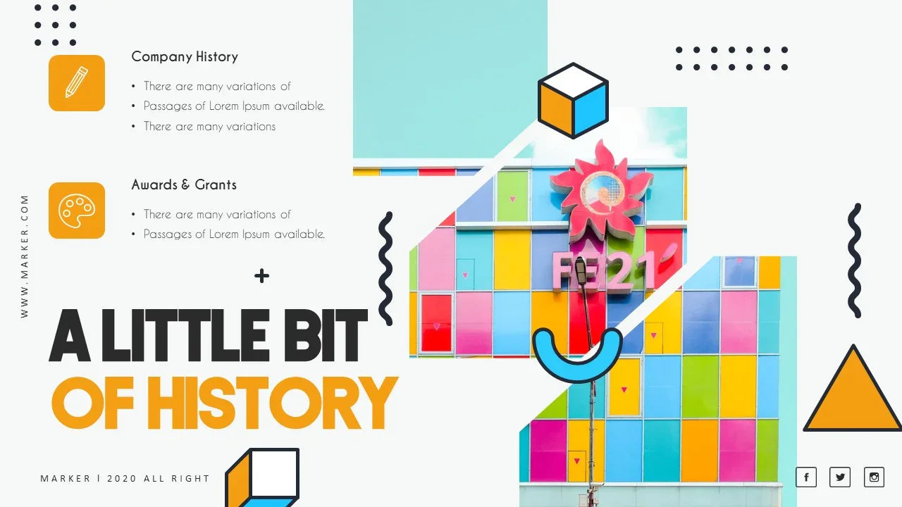 PowerPoint Template - MARKER - Digiloop Store