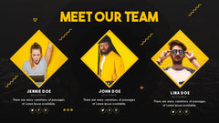 PowerPoint Template - BLACK YELLOW - Digiloop Store