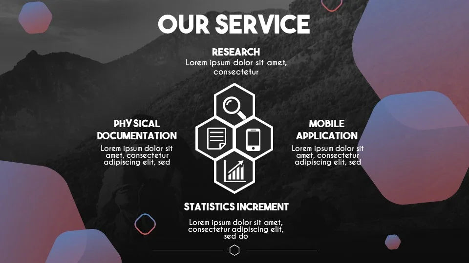 PowerPoint Template - HEXAGON - Digiloop Store