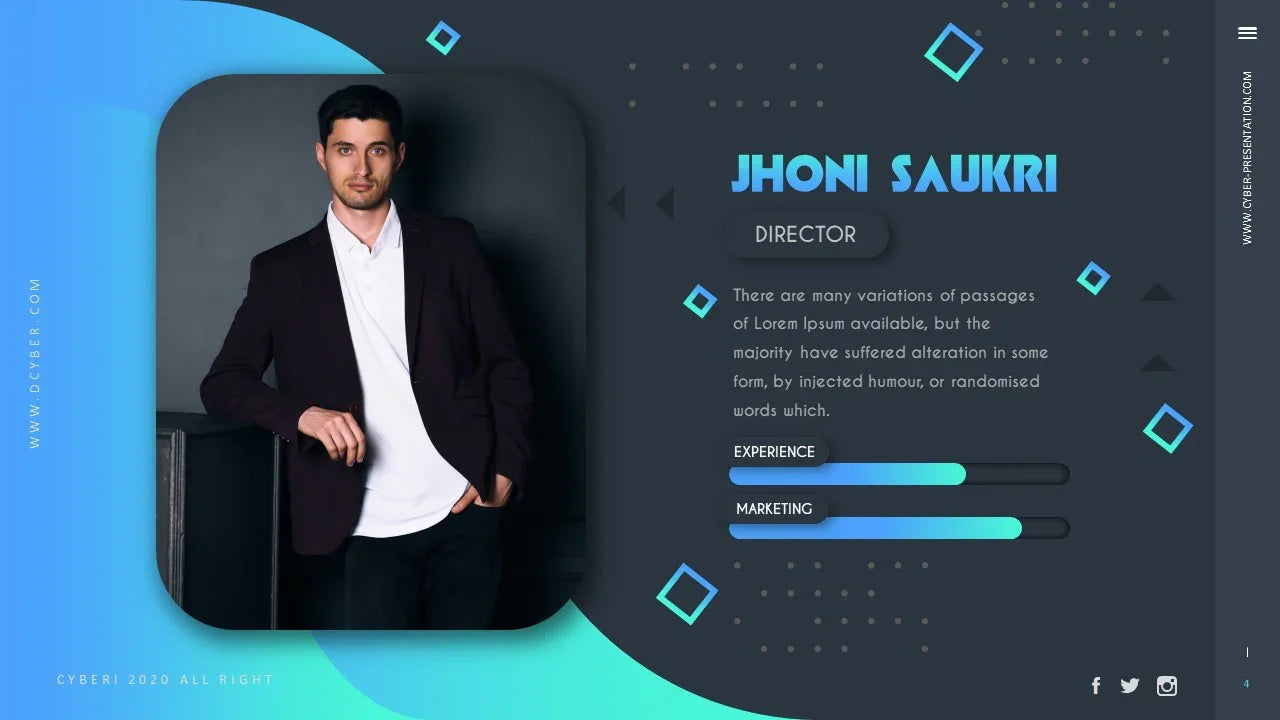 PowerPoint Template - CYBER - Digiloop Store