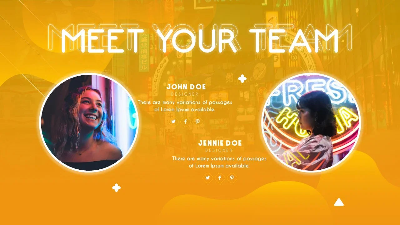 PowerPoint Template - NEON III - Digiloop Store
