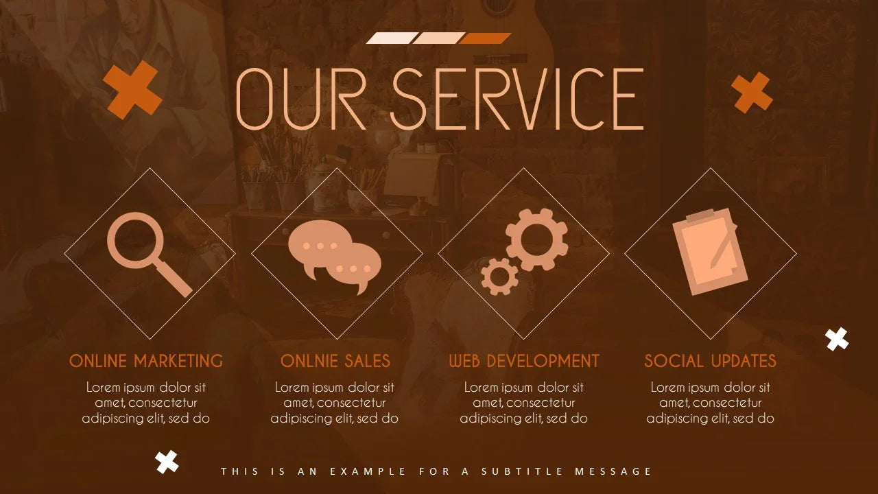 PowerPoint Template - BROWN - Digiloop Store