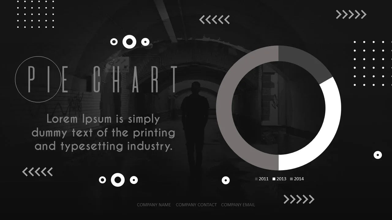 PowerPoint Template - BLACK CIRCLE - Digiloop Store