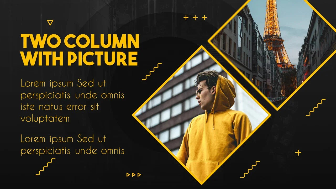 PowerPoint Template - BLACK YELLOW - Digiloop Store