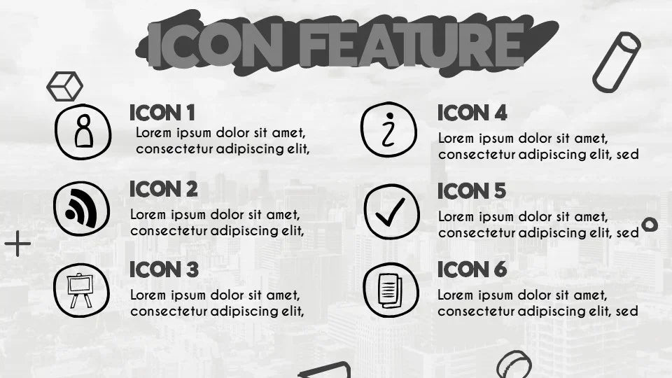 PowerPoint Template - DOODLE II - Digiloop Store