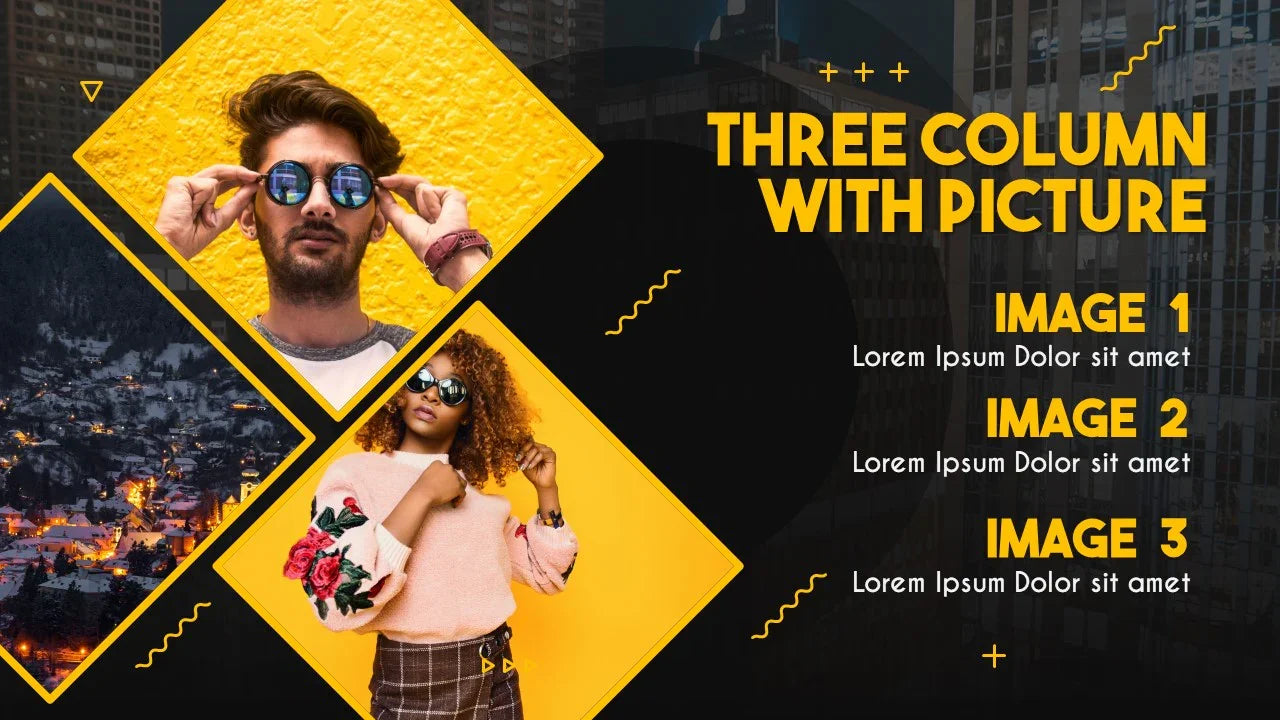 PowerPoint Template - BLACK YELLOW - Digiloop Store