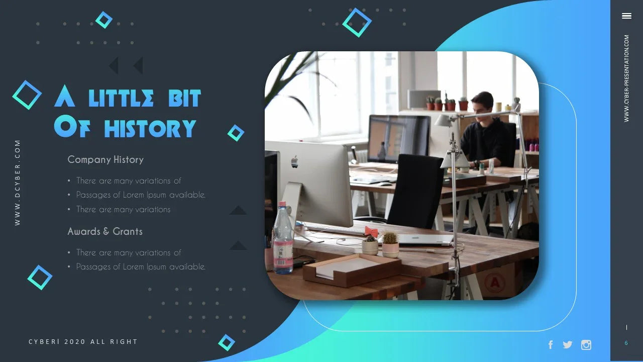 PowerPoint Template - CYBER - Digiloop Store