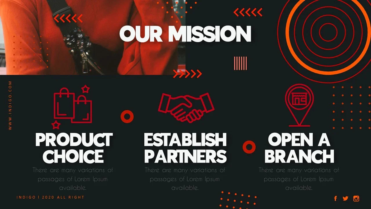 PowerPoint Template - INDIGO - Digiloop Store