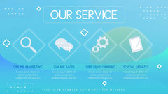PowerPoint Template - BLUE OCEAN - Digiloop Store