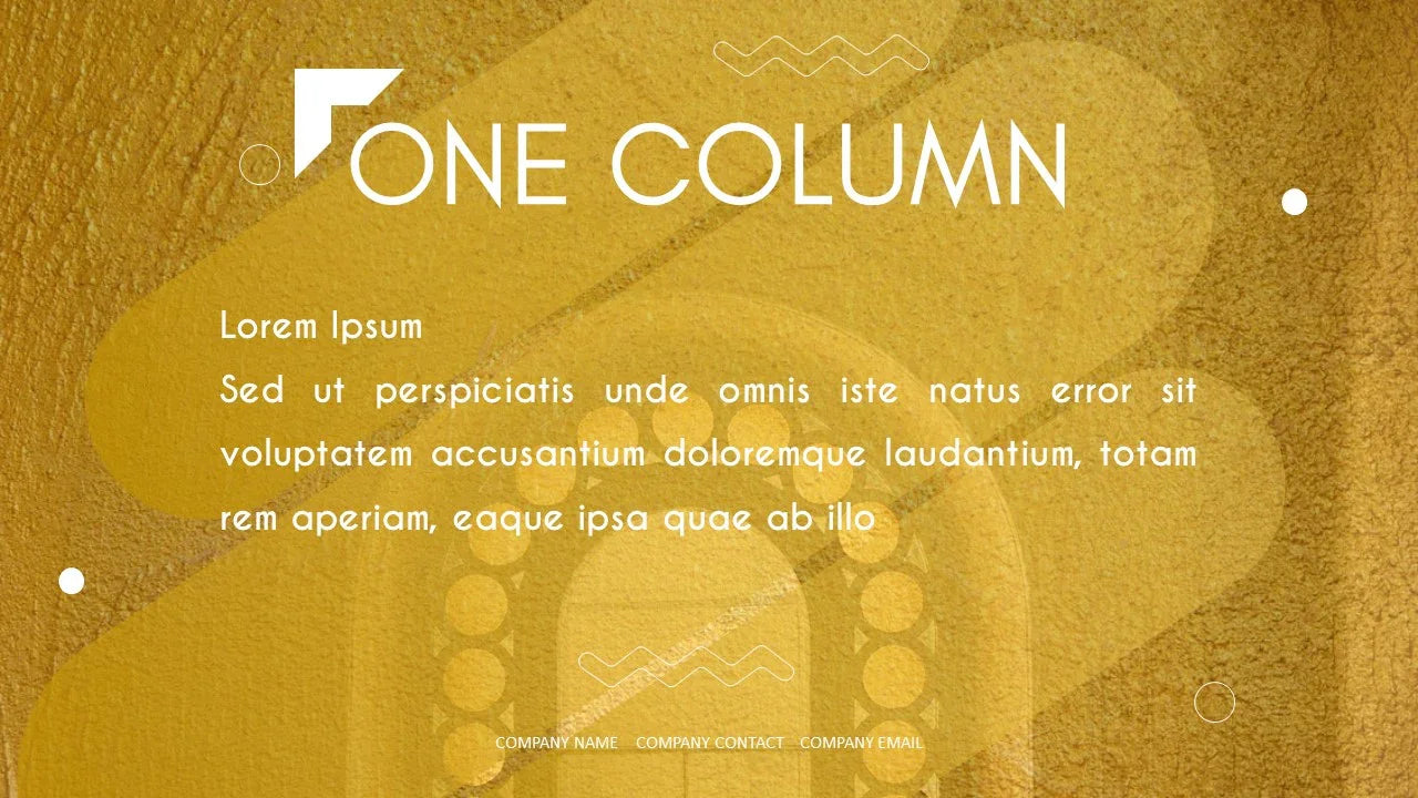 PowerPoint Template - GOLD - Digiloop Store
