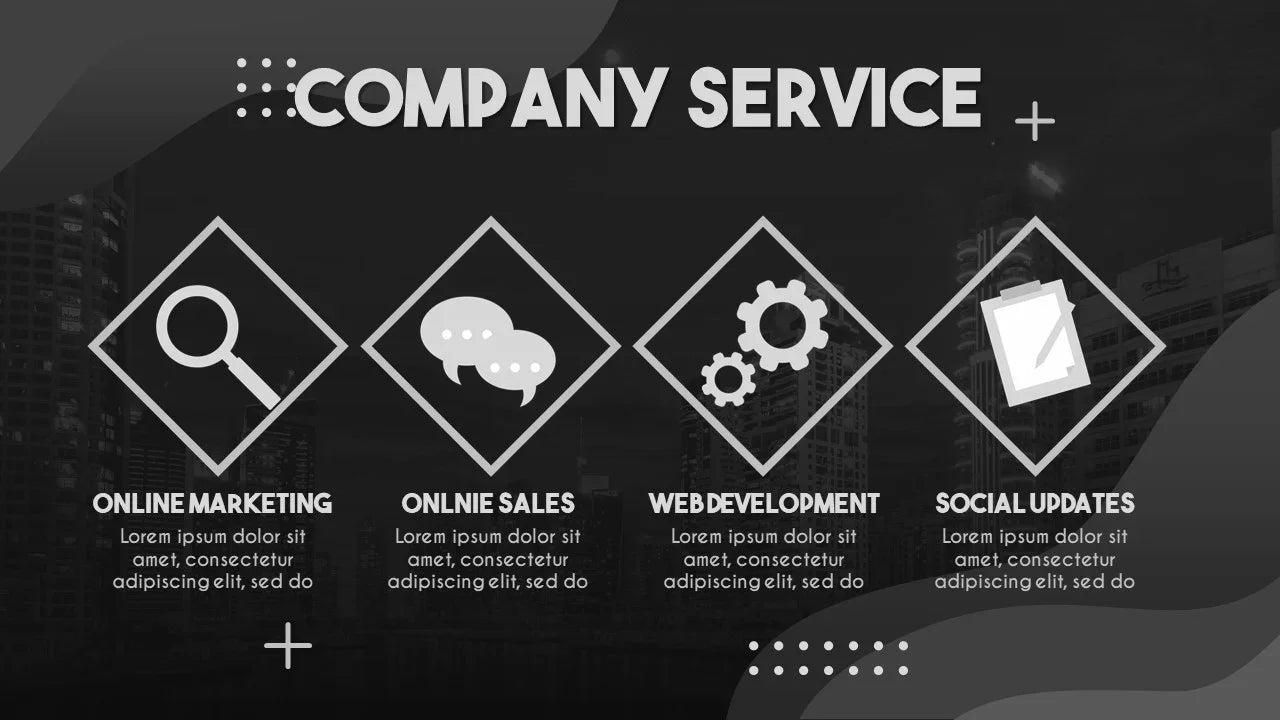 PowerPoint Template - GRAYSCALE - Digiloop Store