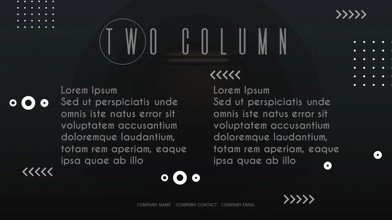 PowerPoint Template - BLACK CIRCLE - Digiloop Store