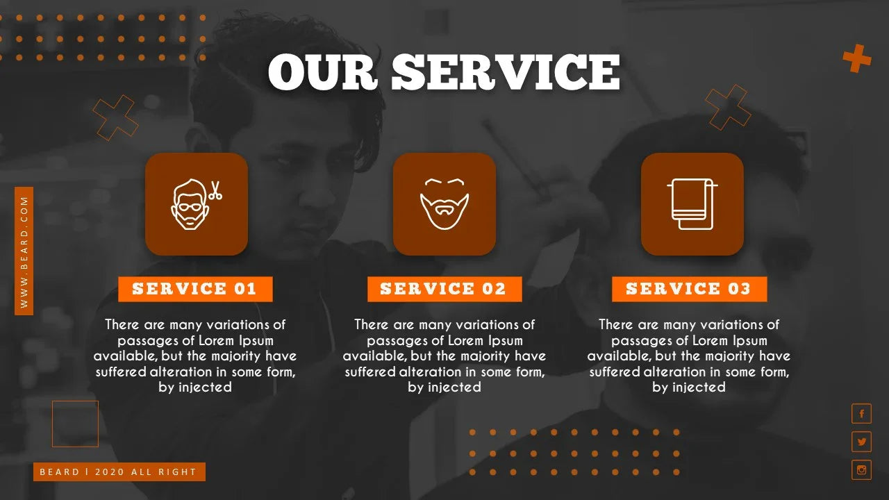 PowerPoint Template - BEARD - Digiloop Store