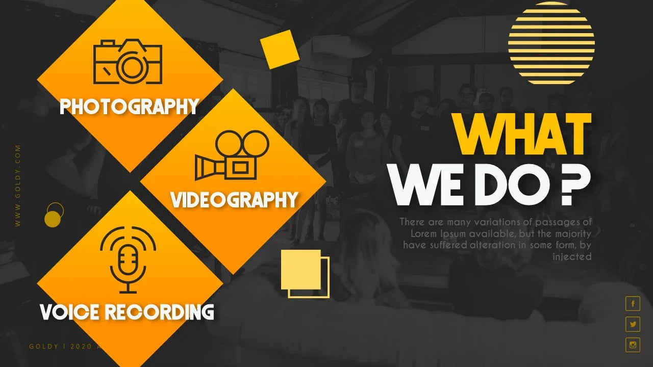 PowerPoint Template - GOLDY - Digiloop Store
