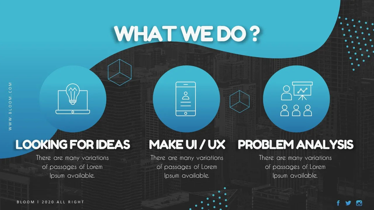 PowerPoint Template - BLOOM - Digiloop Store