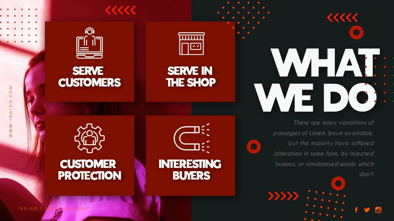 PowerPoint Template - INDIGO - Digiloop Store