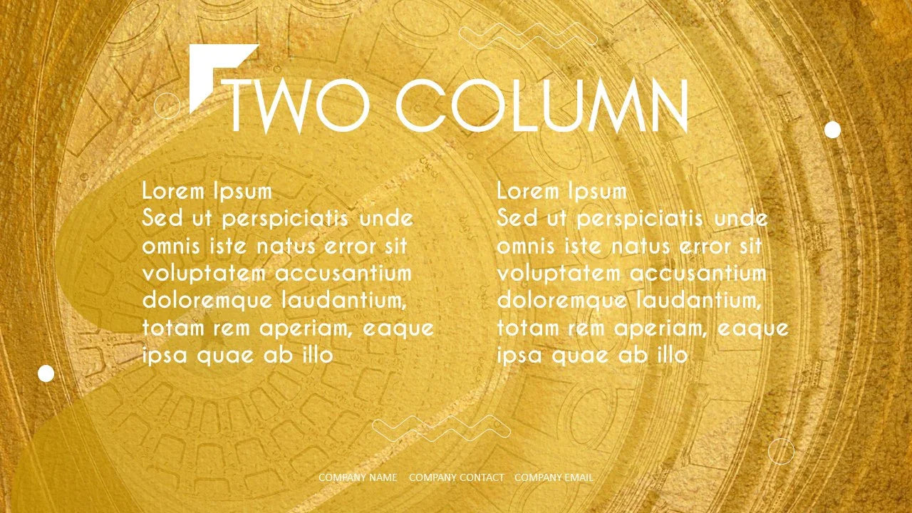 PowerPoint Template - GOLD - Digiloop Store