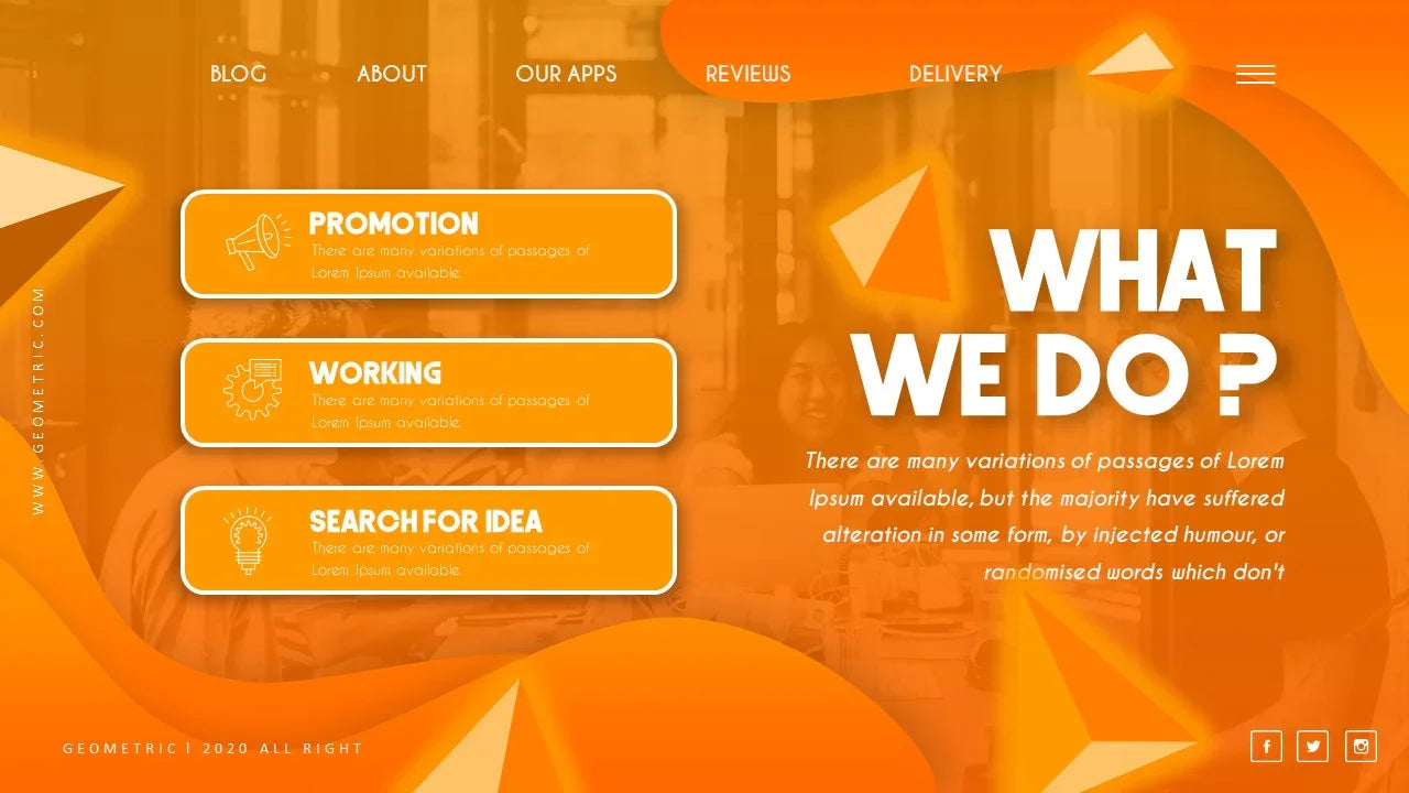 PowerPoint Template - GEOMETRIC - Digiloop Store