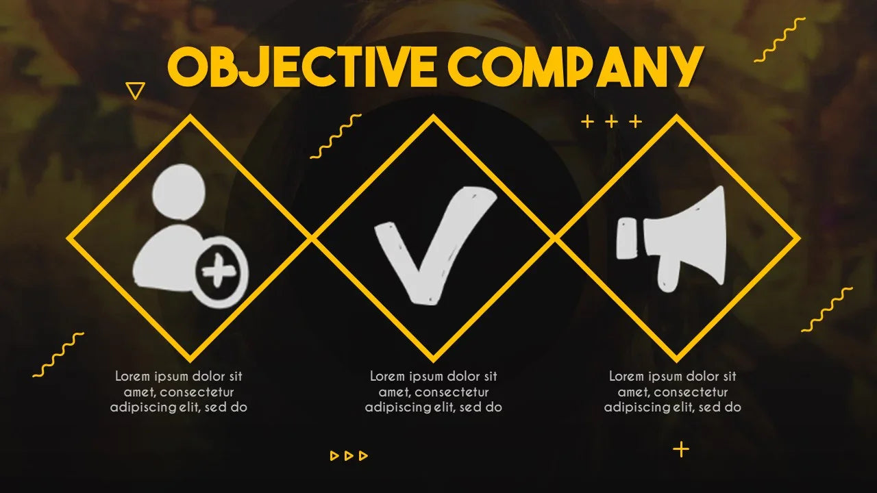PowerPoint Template - BLACK YELLOW - Digiloop Store