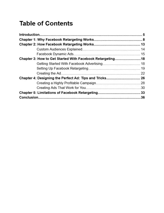 Ebook - Facebook Retargeting Secrets - Digiloop Store