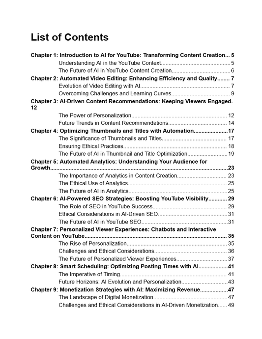 Ebook - AI YouTube Masterclass - Digiloop Store