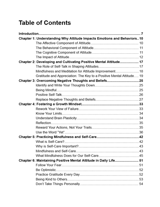 Ebook - Attitude Is Key - Digiloop Store