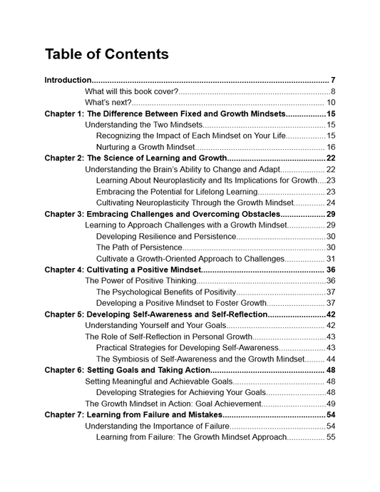 Ebook - The Growth Mindset - Digiloop Store