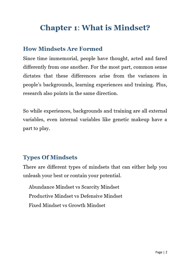 Ebook - Growing Mindset - Digiloop Store