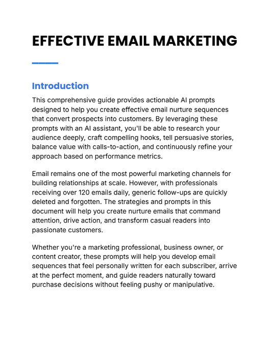Prompt - Effective Email Marketing - Digiloop Store