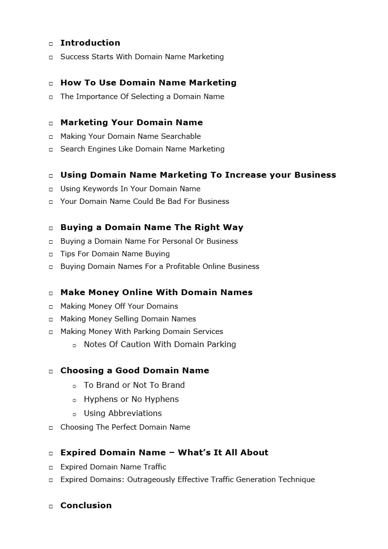 Ebook - Domain Name Marketing - Digiloop Store