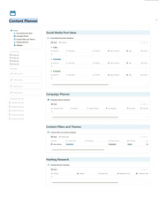 Notion Template - Content Planner - Digiloop Store