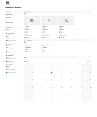 Notion Template - Freelancer Planner - Digiloop Store