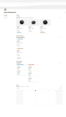 Notion Template - Project Progress Dashboard - Digiloop Store
